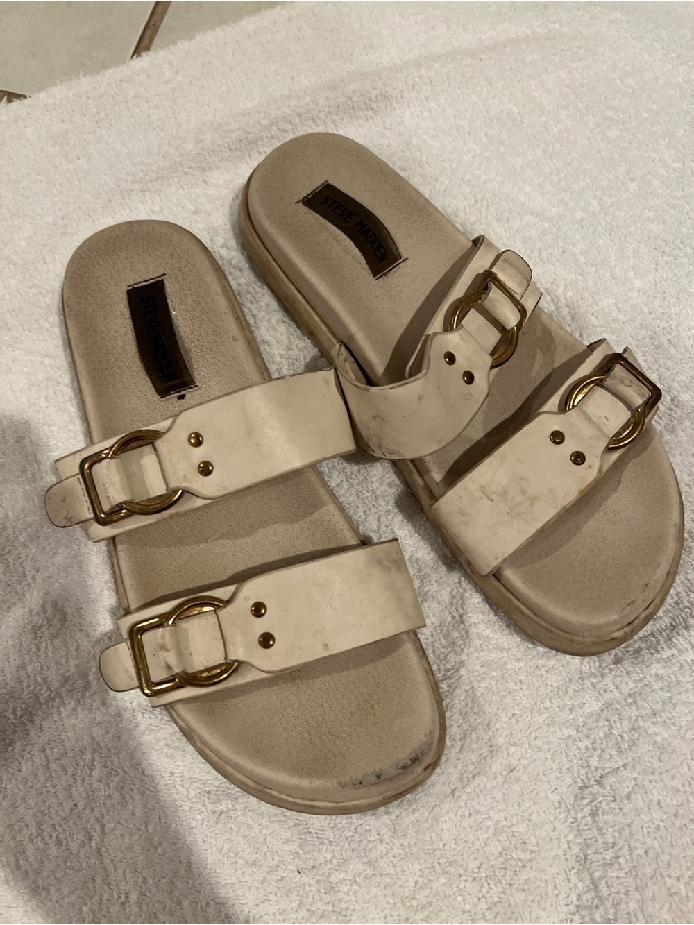well worn sandals